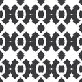 Vector Tribal Black White Textile Seamless Pattern