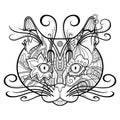 Vector Tribal Decorative Cat