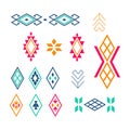 Vector Tribal elements, ethnic collection.