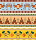 Vector Tribal Ethnic Vintage Background Royalty Free Stock Photo