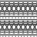 Vector tribal pattern with aztec african drawing symbol in black and white. Good for your textile fashion wrapping and print