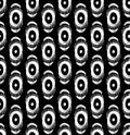 Vector tribal seamless pattern with abstract feathers and circles.