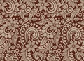 Vector tribal swirly floral pattern design