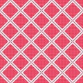 Vector seamless geometric pattern with red rhombuses