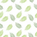 Vector tropical leaves seamless pattern, Tropical leaves repeated pattern, backdrop