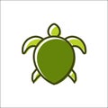 Vector of a turtle design logo vector animals Royalty Free Stock Photo