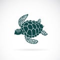 Vector of turtle design on a white background. Wild Animals. Underwater animal. Turtle icon or logo. Easy editable layered vector