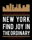 Vector typograhy new york