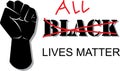 Vector typography design of concept all lives matter illustration