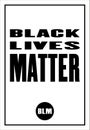 Vector Typography Poster with text Black Lives Matter