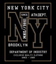 Vector typograhy ny