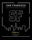 Vector typograhy sf