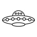 Vector Ufo Outline Icon Design Royalty Free Stock Photo