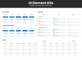 Vector UI Elements kit for website template and Mobile Application Royalty Free Stock Photo