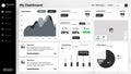 Vector UI Elements kit for website template and Mobile Application Royalty Free Stock Photo