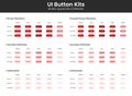 Vector UI Elements kit for website template and Mobile Application Royalty Free Stock Photo