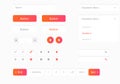 Vector UI kit web template. Web Design elements. Vector set of various elements used for User Interface projects. Royalty Free Stock Photo