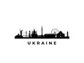 Vector Ukraine skyline.