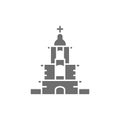 Vector Ukrainian Orthodox Church, sanctuary gray icon.