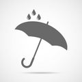 Vector umbrella logo, icon, rain symbol