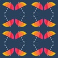 Vector umbrellas background. Sun umbrellas