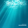 Vector under water background Royalty Free Stock Photo