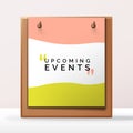 Upcoming Event Calendar or Leaflet Stand