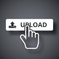 Vector upload button
