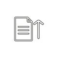 Vector Upload file icon - file document