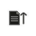 Vector Upload file icon - file document symbol - illustration Royalty Free Stock Photo