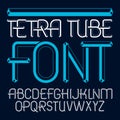 Vector upper case modern alphabet letters set. Artistic font, ty