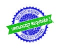 UROLOGIST REQUIRED Bicolor Rosette Rough Stamp