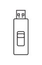 Vector usb flash drive Royalty Free Stock Photo
