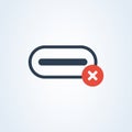 Vector usb type-c port and usb-c. delete flash usb-c cable. warning information Royalty Free Stock Photo