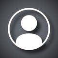Vector user icon Royalty Free Stock Photo