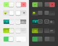 Vector User Interface Set including different switches Royalty Free Stock Photo