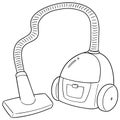 Vector of vacuum cleaner