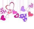 Vector valentine background with heart