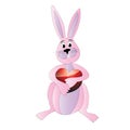 Vector Valentine Bunny