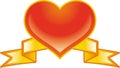 Vector valentine emblem