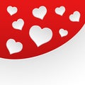 Vector valentine postcard Royalty Free Stock Photo