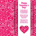 Vector Valentine's day lacy paper heart greeting