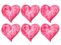 Vector Valentine's Heart Collection