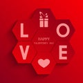 Vector valentines day background. Eps10 Royalty Free Stock Photo