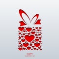 Vector valentines day background. Eps10 Royalty Free Stock Photo