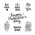 Vector Valentines day photo overlays