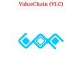 Vector ValueChain VLC logo Royalty Free Stock Photo