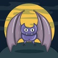 Vector Vampire bat