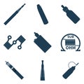 Vector Vape icons elements set