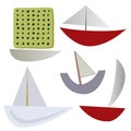 Vector various boats